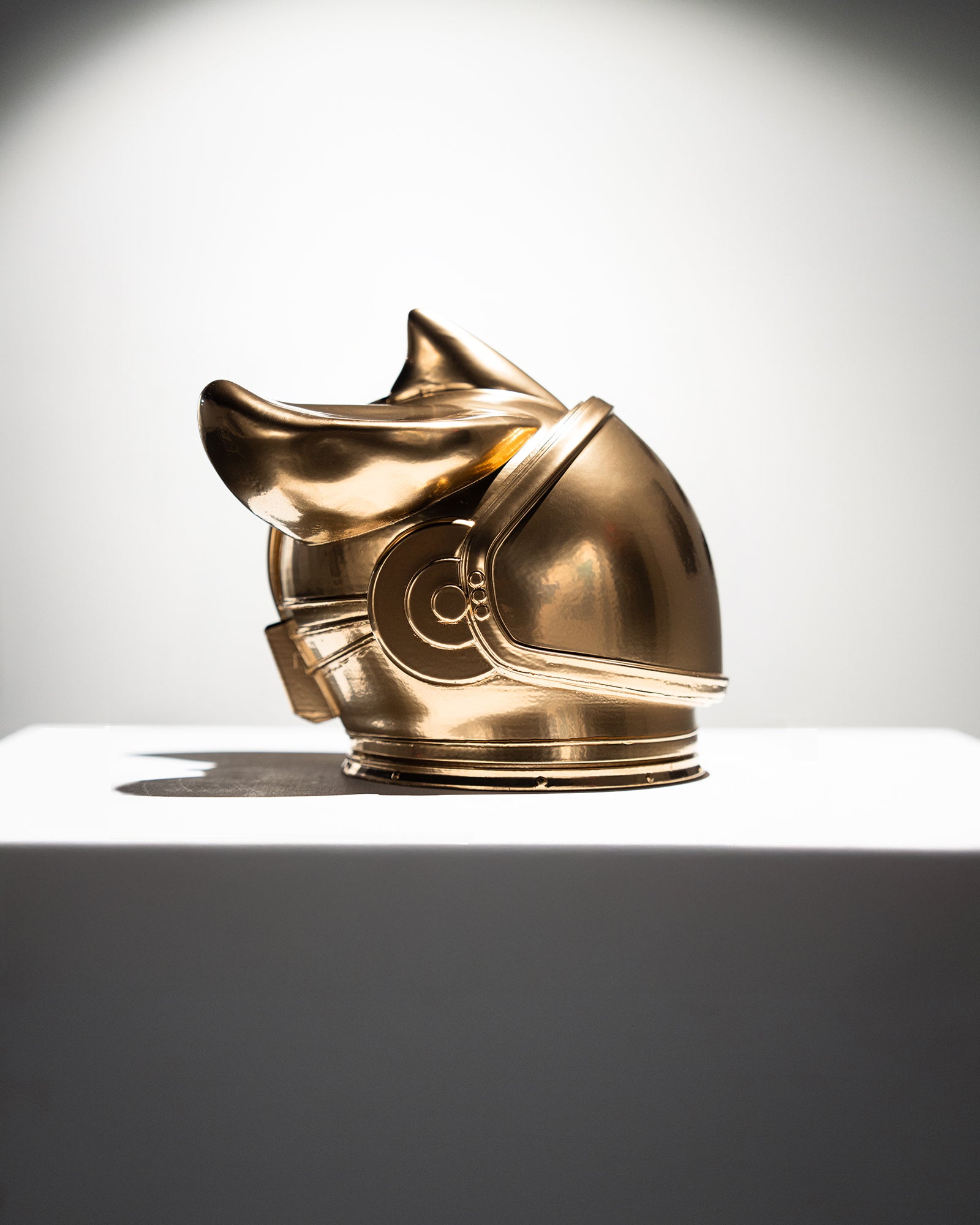 1/1 Gold 3D printed Draco x Astro Helmet